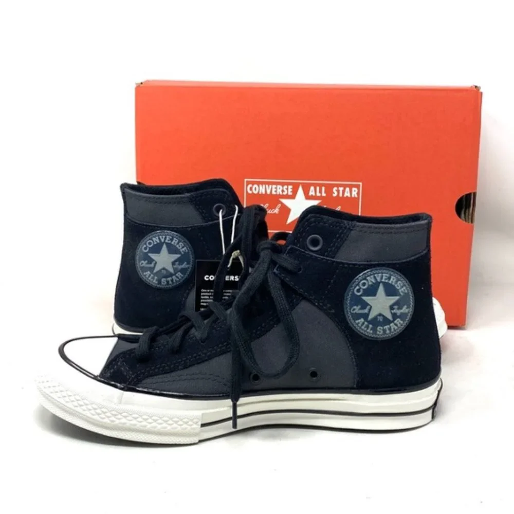 Converse Chuck 70 High Men's Shoes Suede Canvas Black Sneakers Casual A01785C - Picture 9 of 10